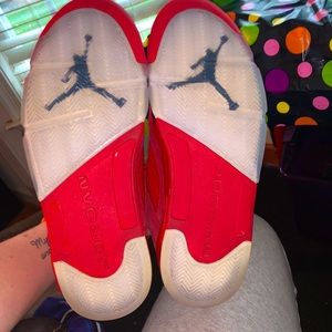 Jordan 5 red suede